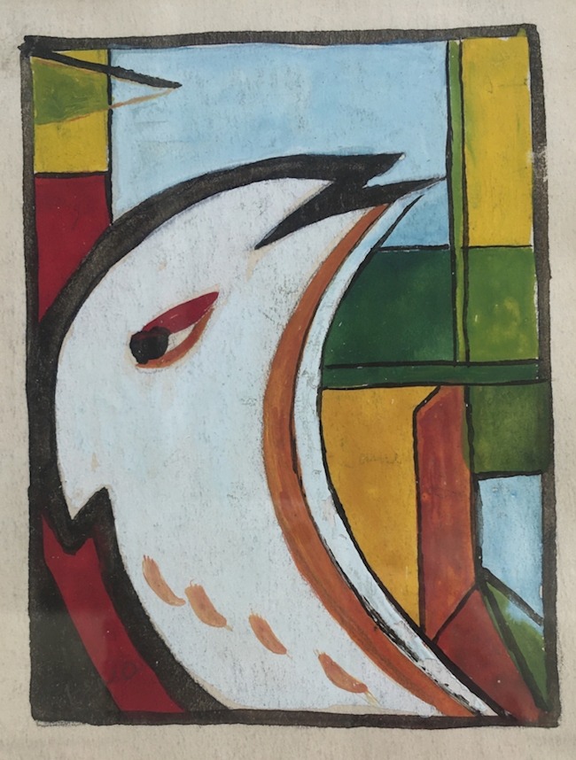 Ferdinand Desnos - Oiseau à la fenêtre-1945