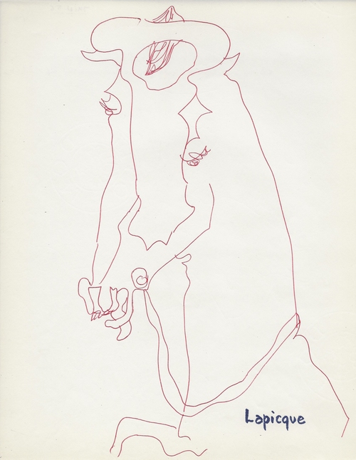 Charles Lapicque - Portrait d'un cheval - 1956