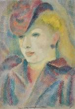 Pierre de Belay - Portrait d'Hélène de Belay - 1942