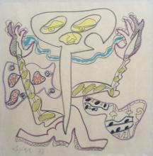 Charles Lapicque - Personnage imaginaire - 1973